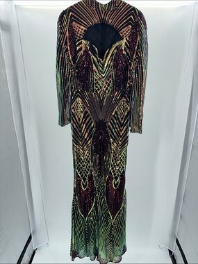missord plunging neck dress Plunge Mermaid Evening Dress M0449